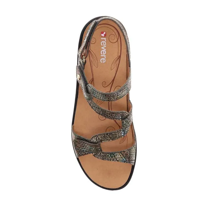 Womens Revere Emerald in Peacock Python Street Casual