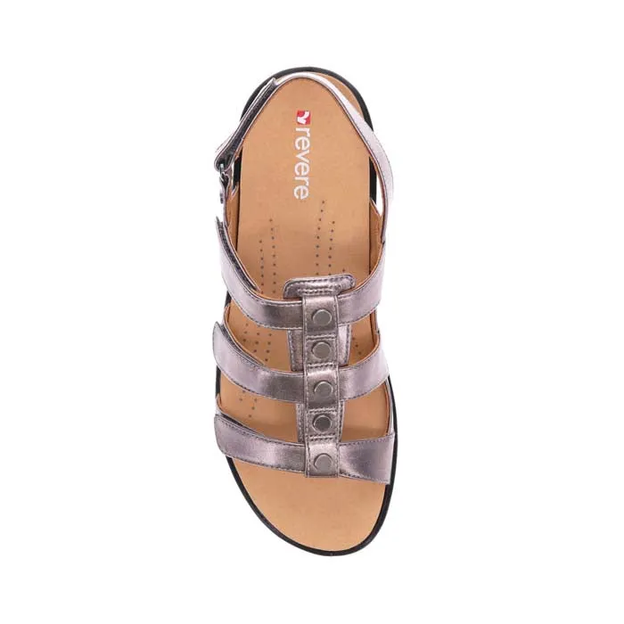 Womens Revere Toledo in Gunmetal Slim Shape