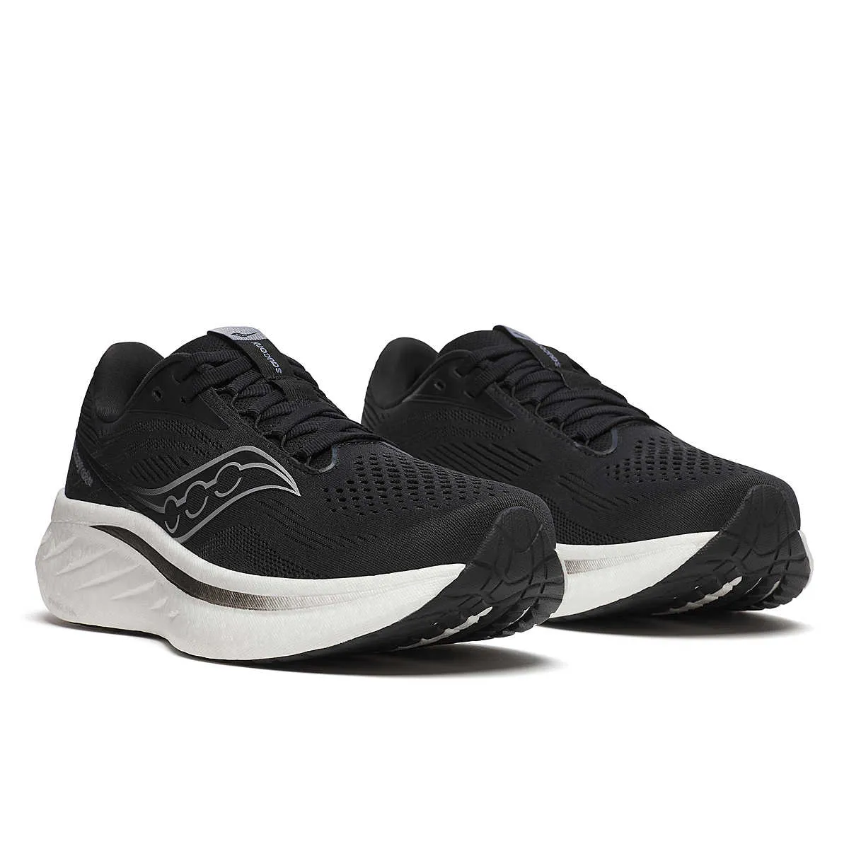 Women's Ride 18 - Black / White wide shoes