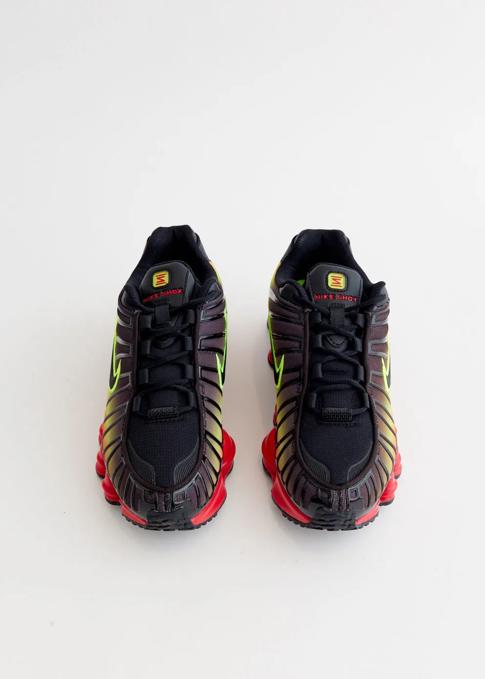 Compact Style Arch Care Women's Shox TL 'Volt Fire Red' Sneakers