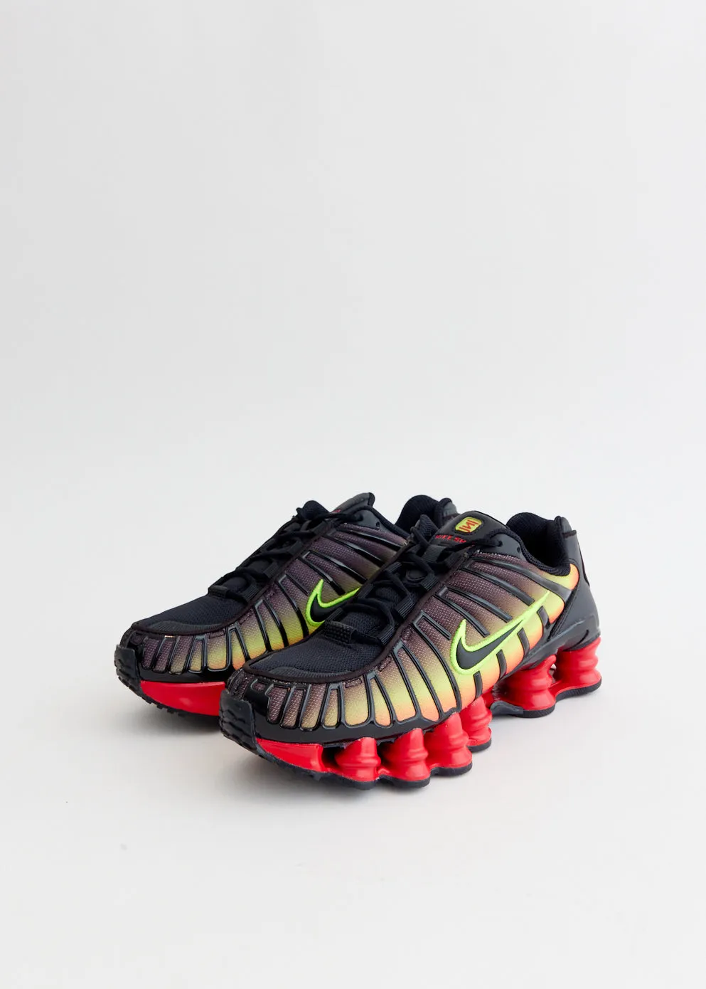 Urban Commute Women's Shox TL 'Volt Fire Red' Sneakers