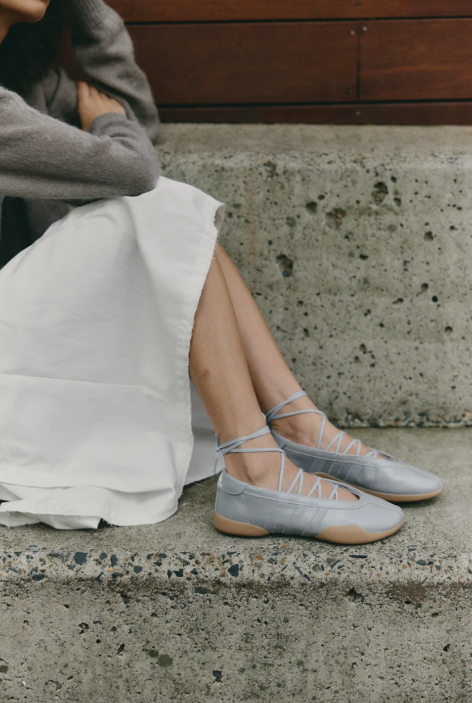 Slip-On Comfort Women's Taekwondo Mei 'Silver Metallic' Ballet Sneakers