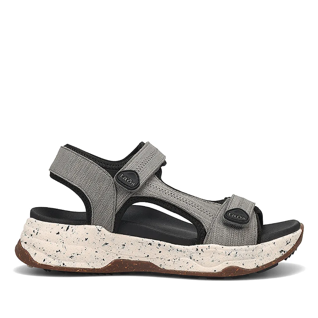Comfortable For All-Day Wear Womens Taos Super Side in Grey Emboss