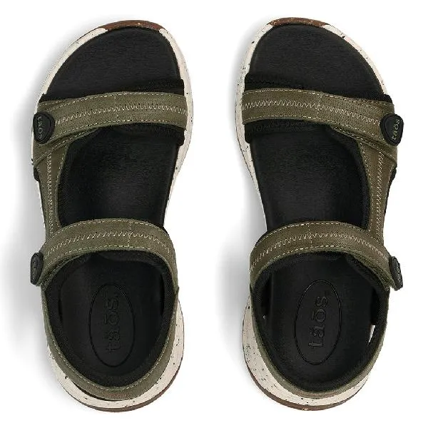 Womens Taos Super Side in Olive Emboss Adjustable Design