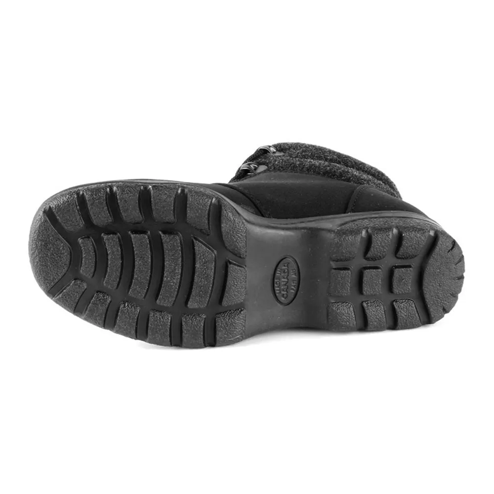 Strap Design Casual Women's Trek Hiker Boot Black