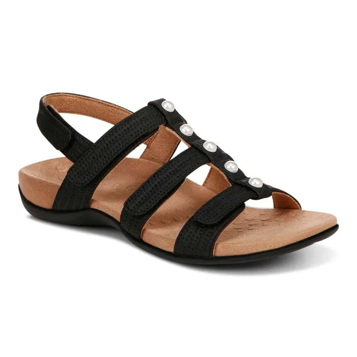 Womens Vionic Amber Pearl in Black Trendy Summer Shoes All Daywear