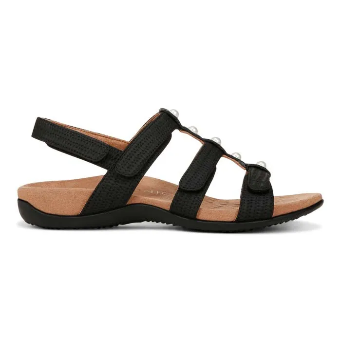 Womens Vionic Amber Pearl in Black Effortless Fit