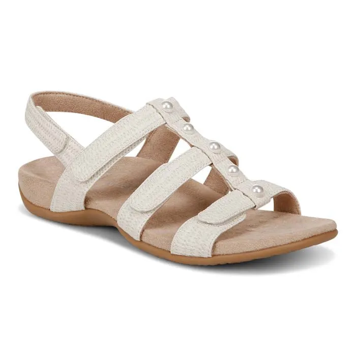 Womens Vionic Amber Pearl in Cream Toe Free Slim Shape