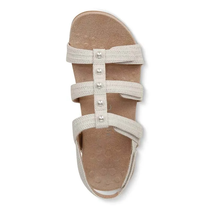 Womens Vionic Amber Pearl in Cream Sandal Customization Float Comfort