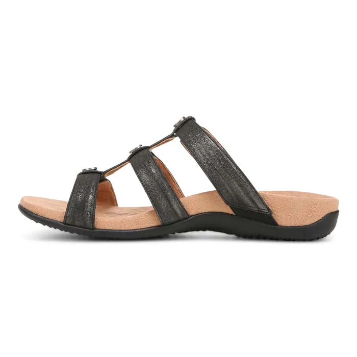 Sunshine Fit Womens Vionic Amber Slide in Black