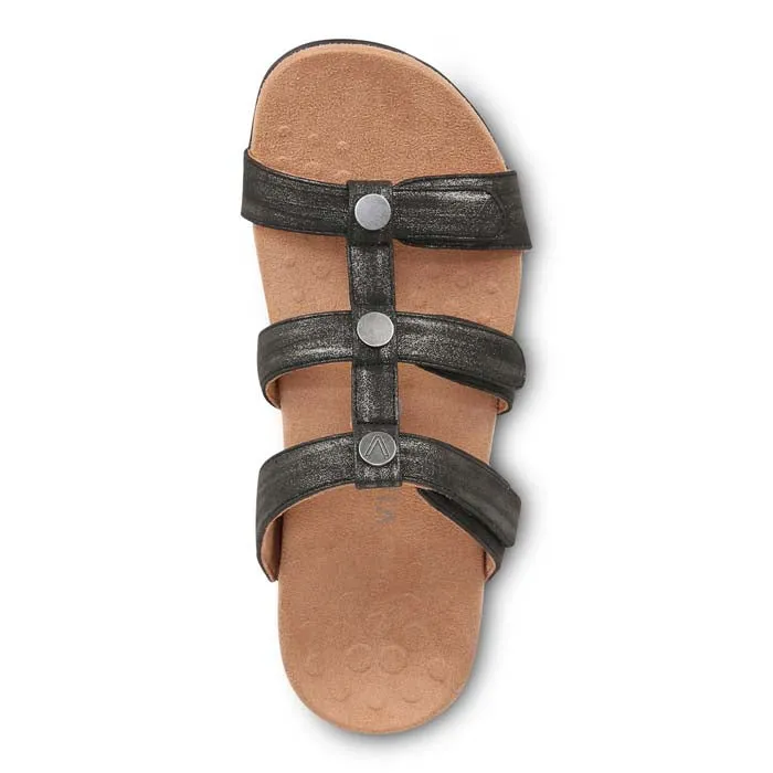 Outdoor Flats Womens Vionic Amber Slide in Black