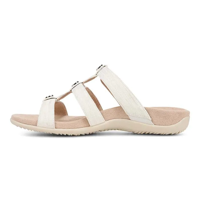 Stylish Ease Walk Out Womens Vionic Amber Slide in White
