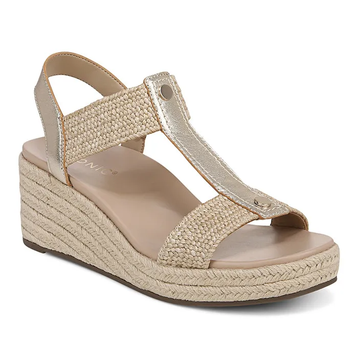 Soft Material Comfort All-Day Womens Vionic Calera in Gold