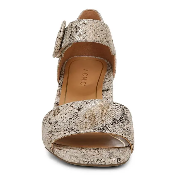 Womens Vionic Chardonnay Snake in Oatmeal No Tightness