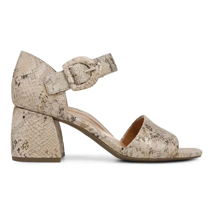 Sunny Day Contoured Womens Vionic Chardonnay Snake in Oatmeal