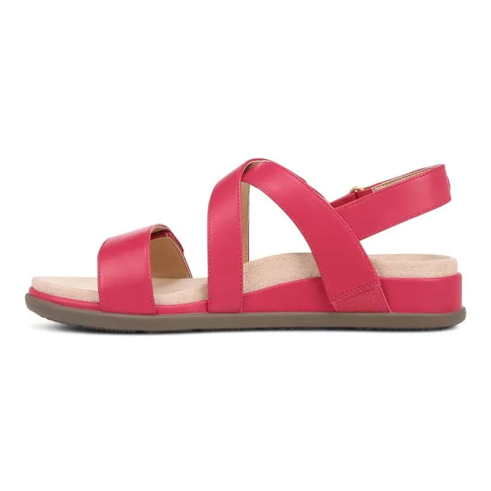 Womens Vionic Cypress in Viva Magenta Comfortable Footbed Open Toe Shoes