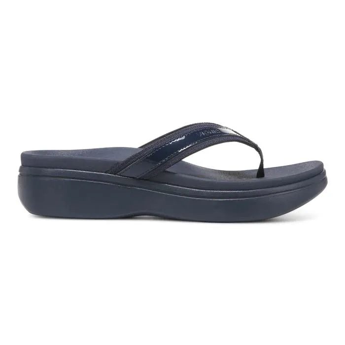 Womens Vionic High Tide II in Navy Gel Cushioning Footbed Padding