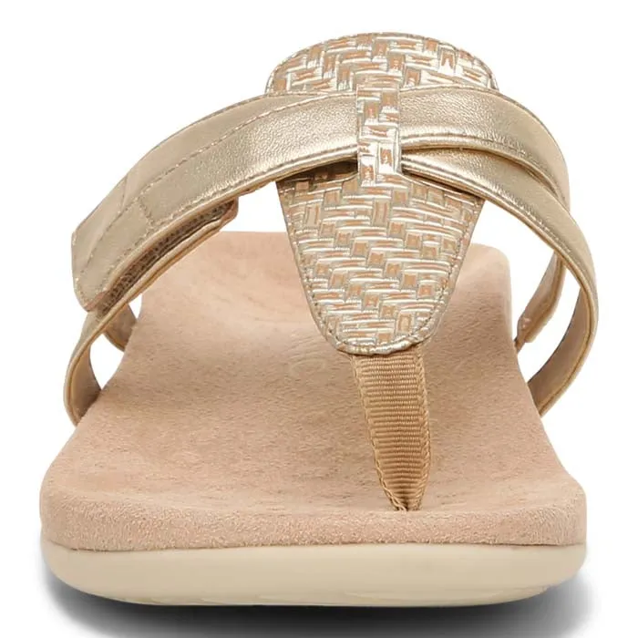 Womens Vionic Karley Metallic in Gold Everywhere Fit
