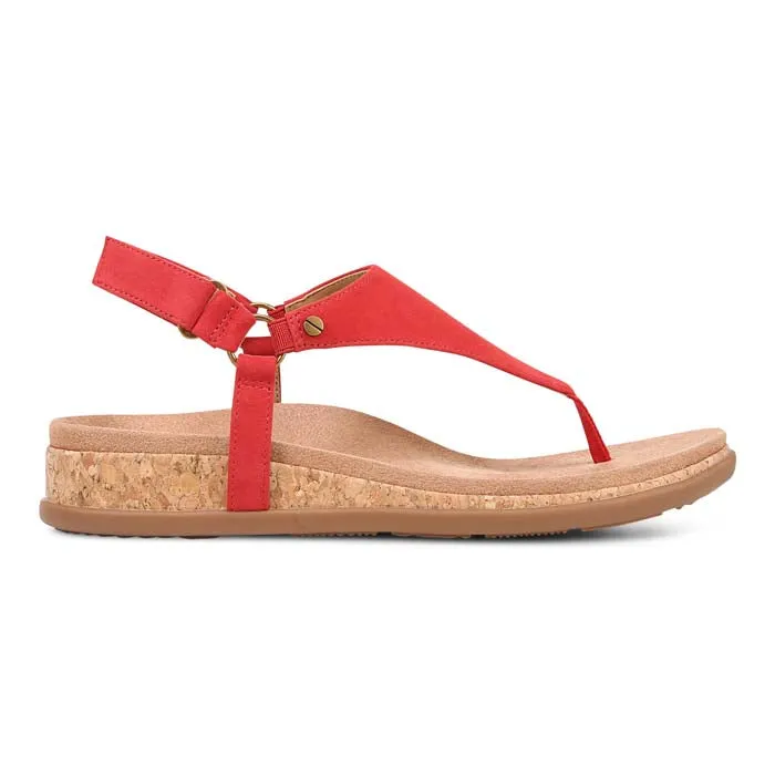 Soft Cushioning Tropical Glow Womens Vionic Kirra II in Red