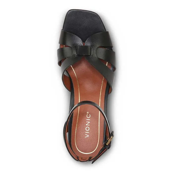 Sponge Padding Stylish Design Womens Vionic Marrin in Black