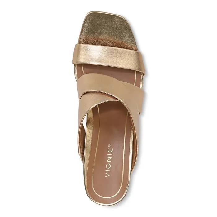 Womens Vionic Merlot in Gold Sunday Best Quick Grip