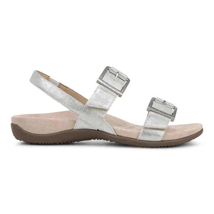 Windy day Durable And Comfortable Womens Vionic Reese in Silver