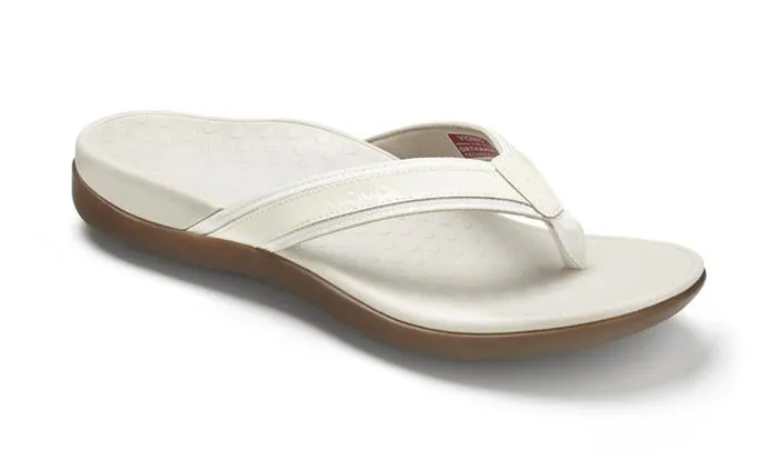 Womens Vionic Tide II Toe Post Sandal White Light Activity