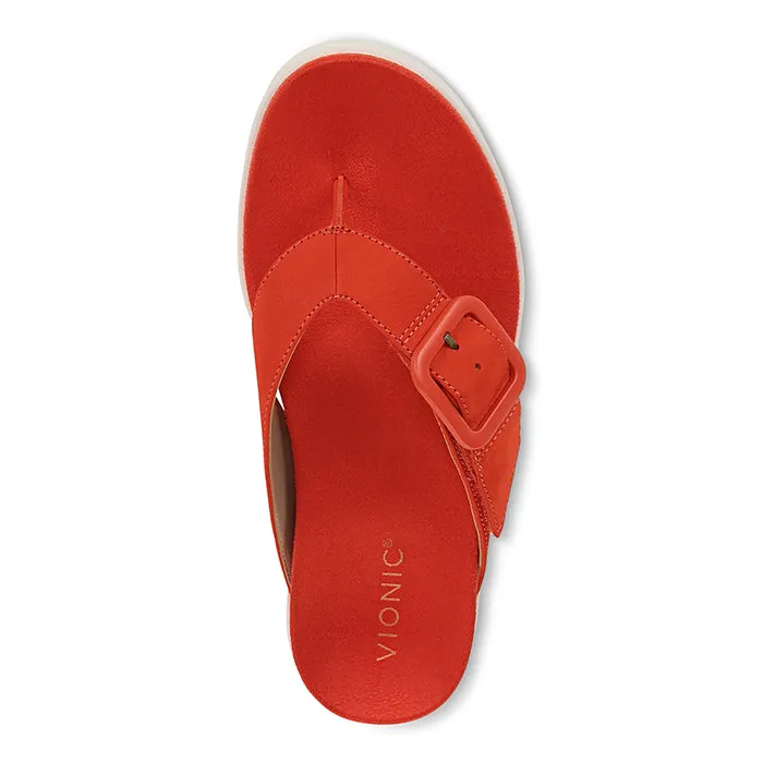 Womens Vionic Uptown Marin in Cherry Tomato Easy Slip-On