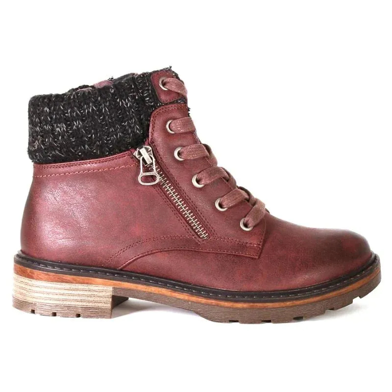 Cushioned Ankle Light Fit Sandals Women's Wanderlust Amy Waterproof Boot - Burgandy