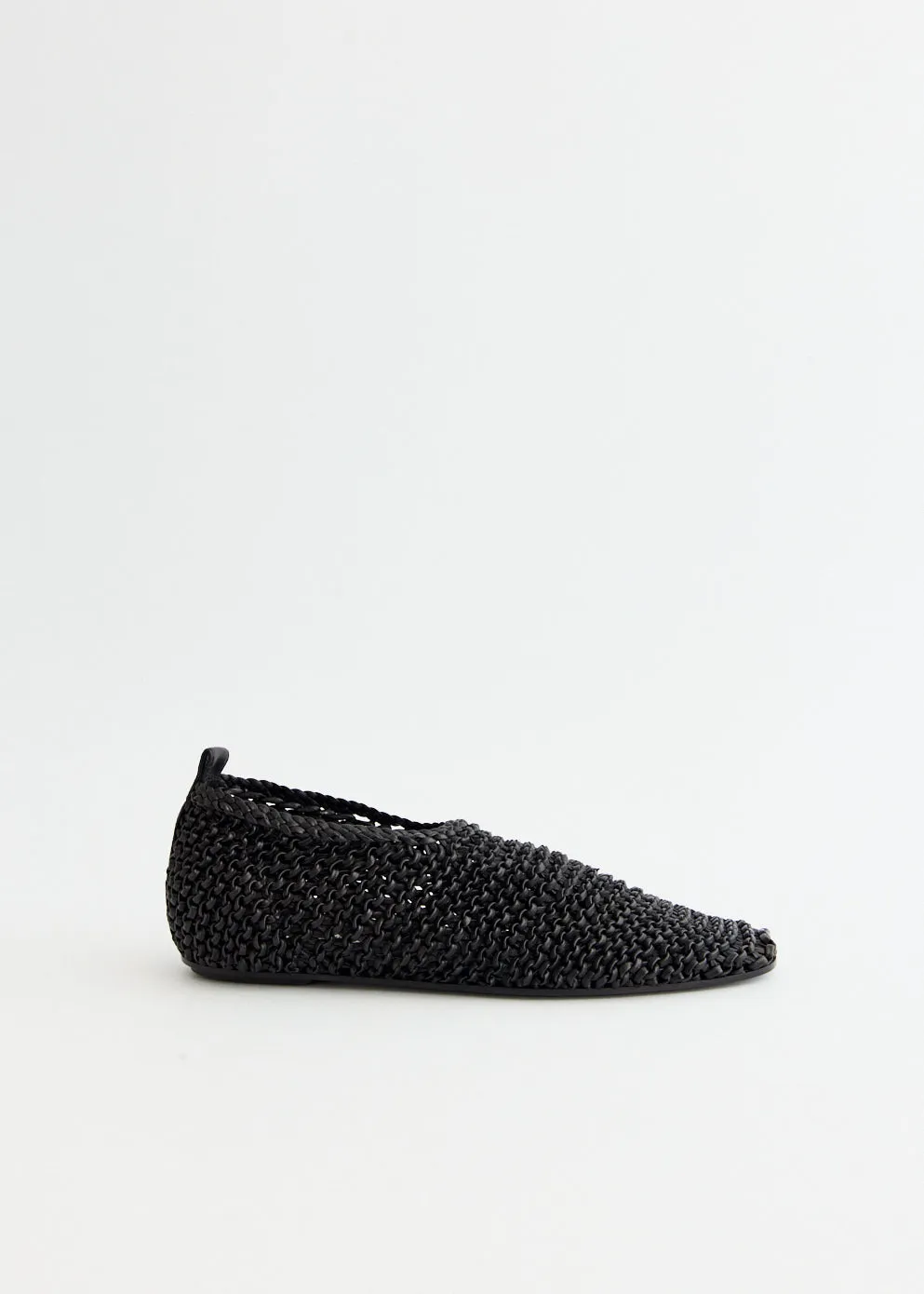 Woven Leather Ballerinas On demand Outdoors Ready