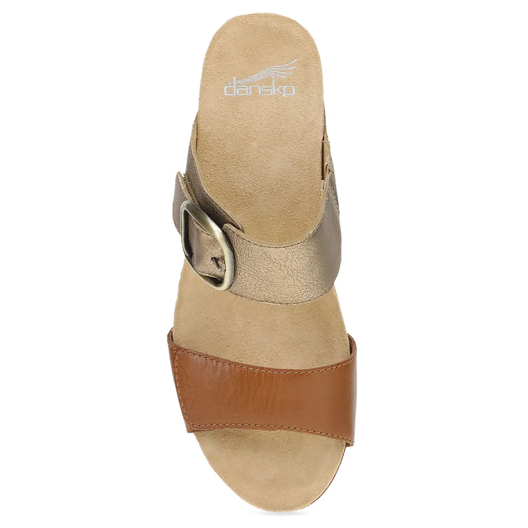 Suede Womens Dansko Shannon in Gold/Tan