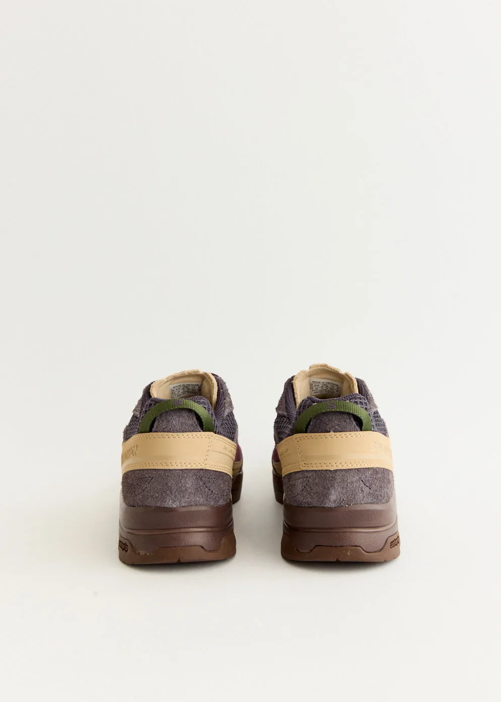 X-ALP Suede 'Plum Perfect' Sneakers Flat Bottom Sea Breeze