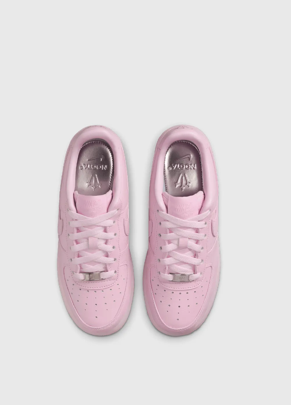group trip badminton x NOCTA Air Force 1 Low 'Pink Foam' Sneakers (GS)
