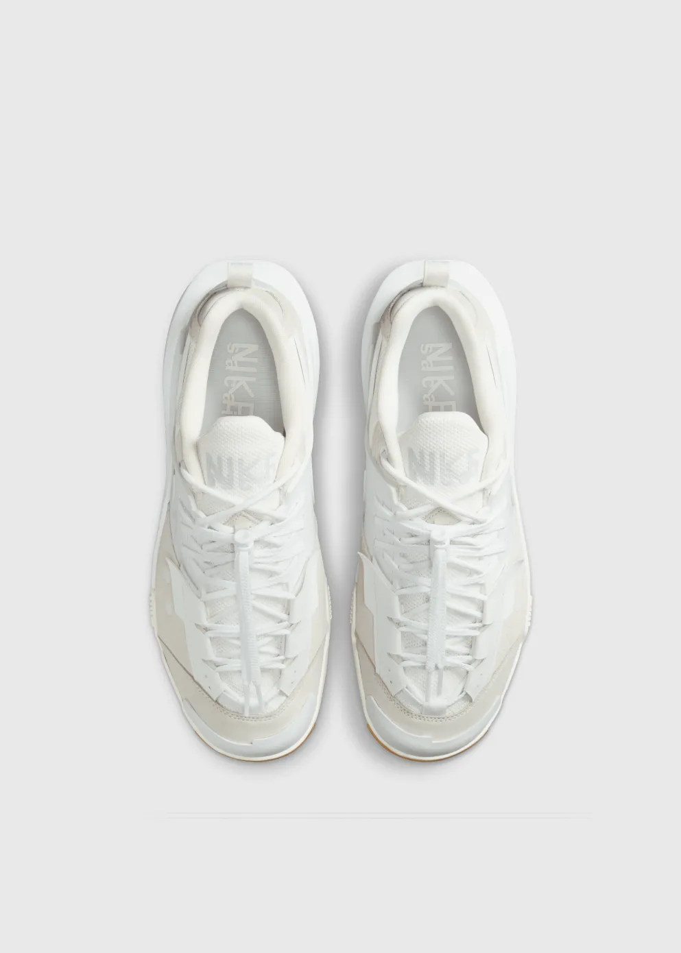 x sacai Zegamadome 'Summit White' Sneakers Alluring Luxe Touch