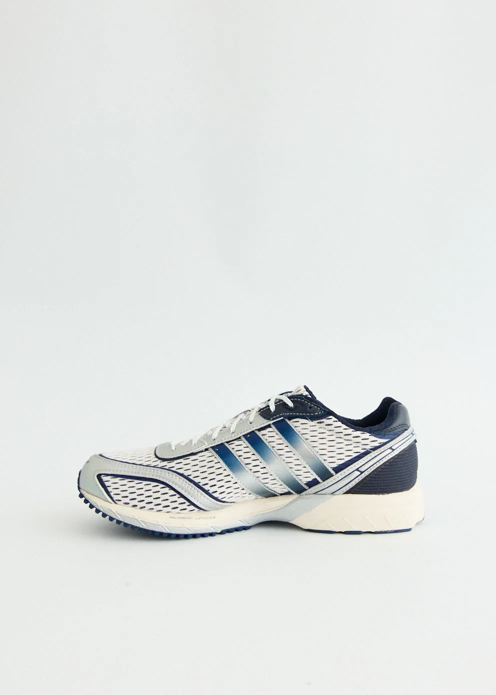 x Sporty & Rich Adizero Adios 'Navy' Sneakers Comfy Ride Velcro Closure