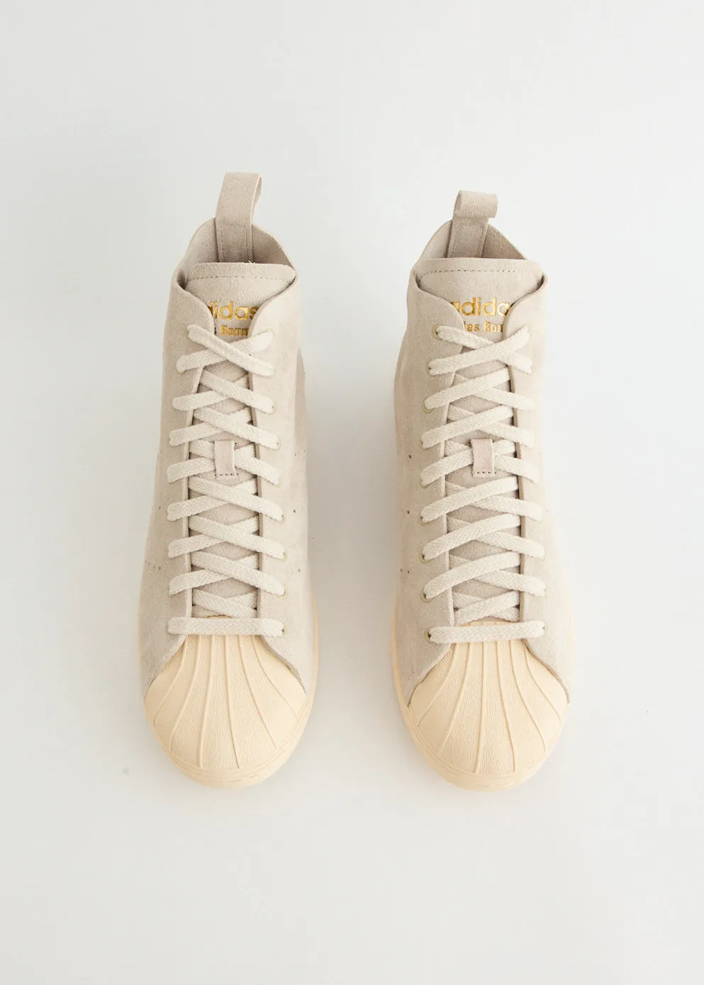 x Wales Bonner Superstar Hi 'Mist Stone' Sneakers Relaxed Fit Shoes Fresh Look