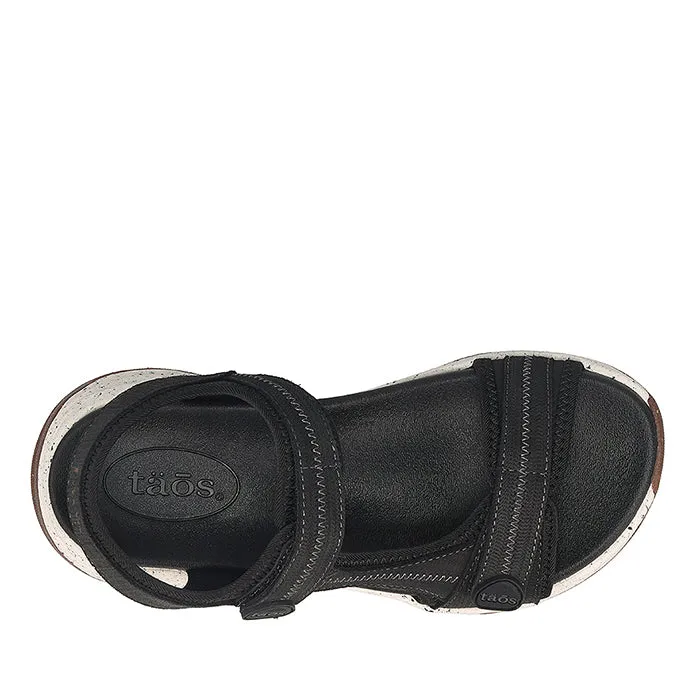 Womens Taos Super Side in Black Emboss Weekend Style Free Step