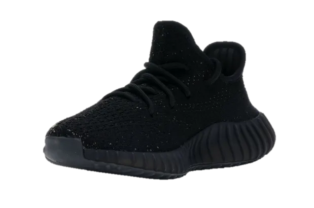 YZY Boost 350 V2 Core Black Green Rubber Outsole