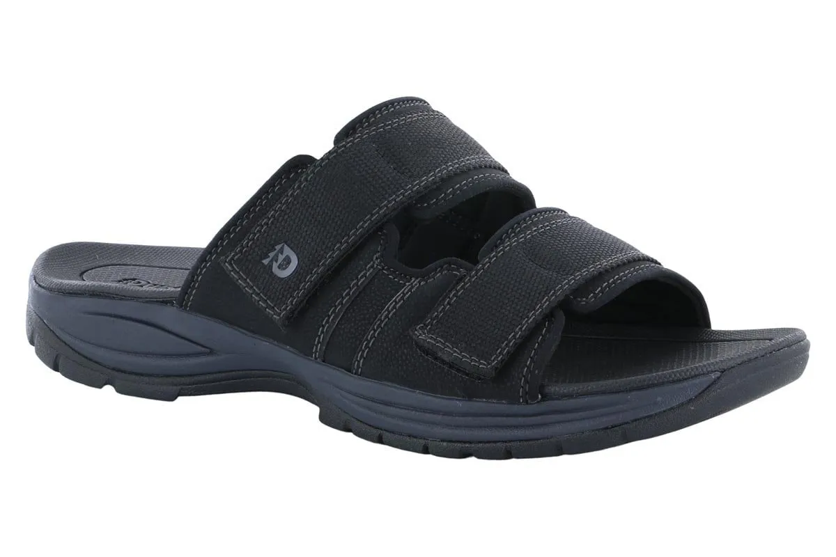 Exclusive Design Layered sole Dunham Newport Slide WF Black