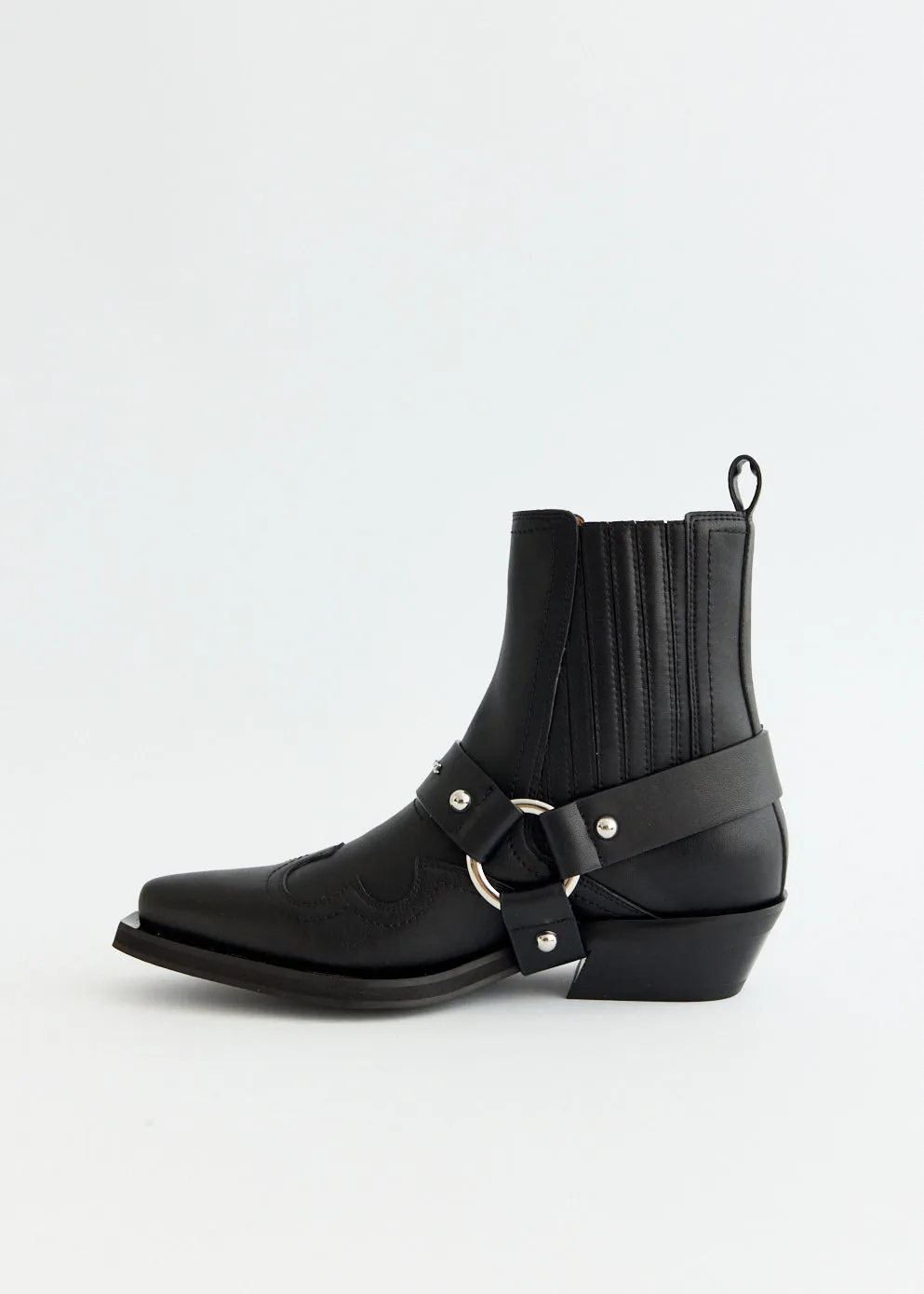 Fitted Chelsea Western Boots Tidy Fit Flat footbed