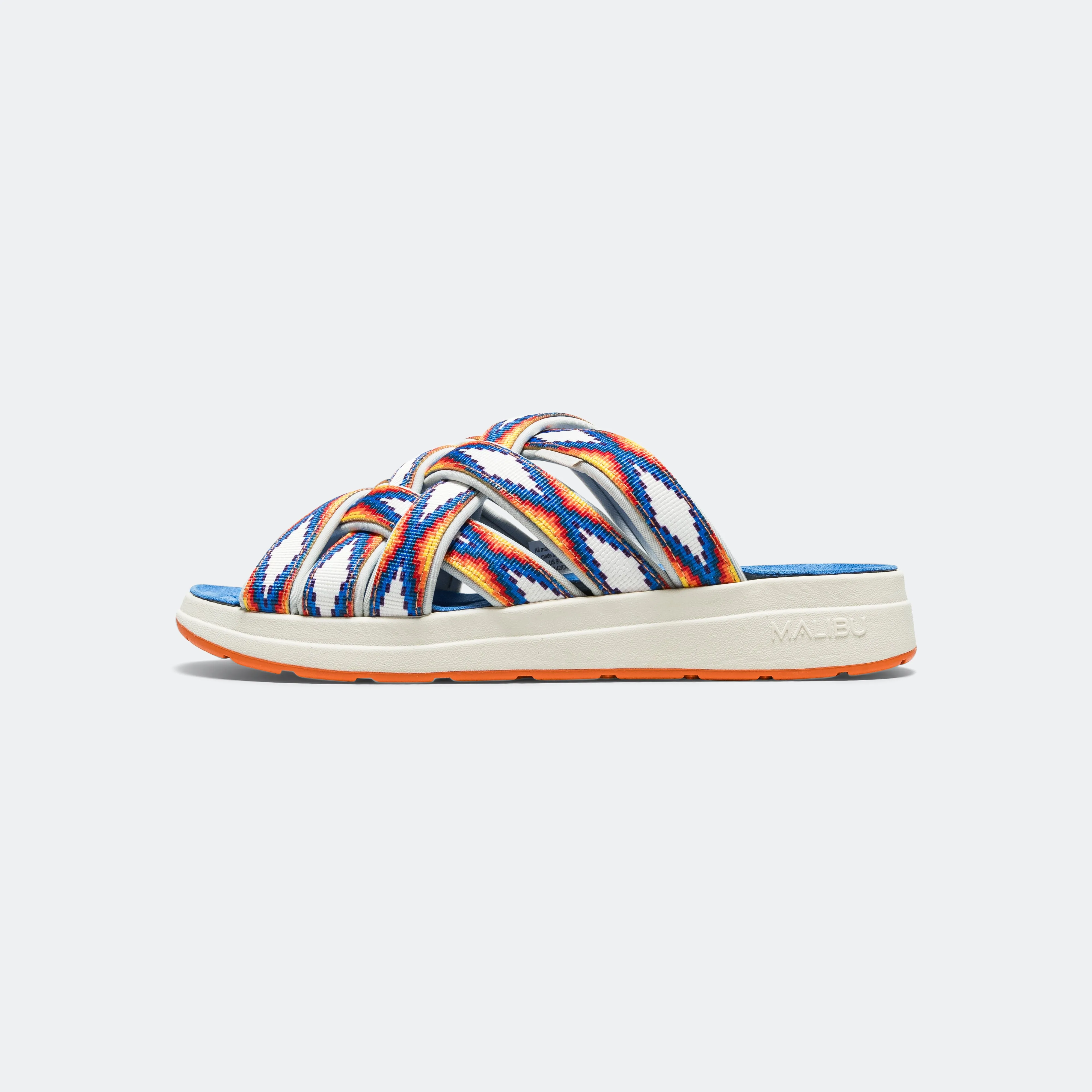 Durable Footwear Zuma LX Recycled Aztec Pattern - White/White